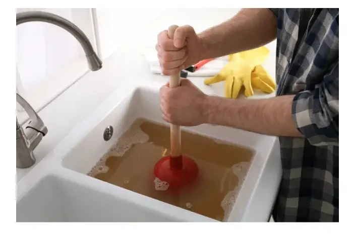 Sink not working trying to unclog backed up kitchen sink